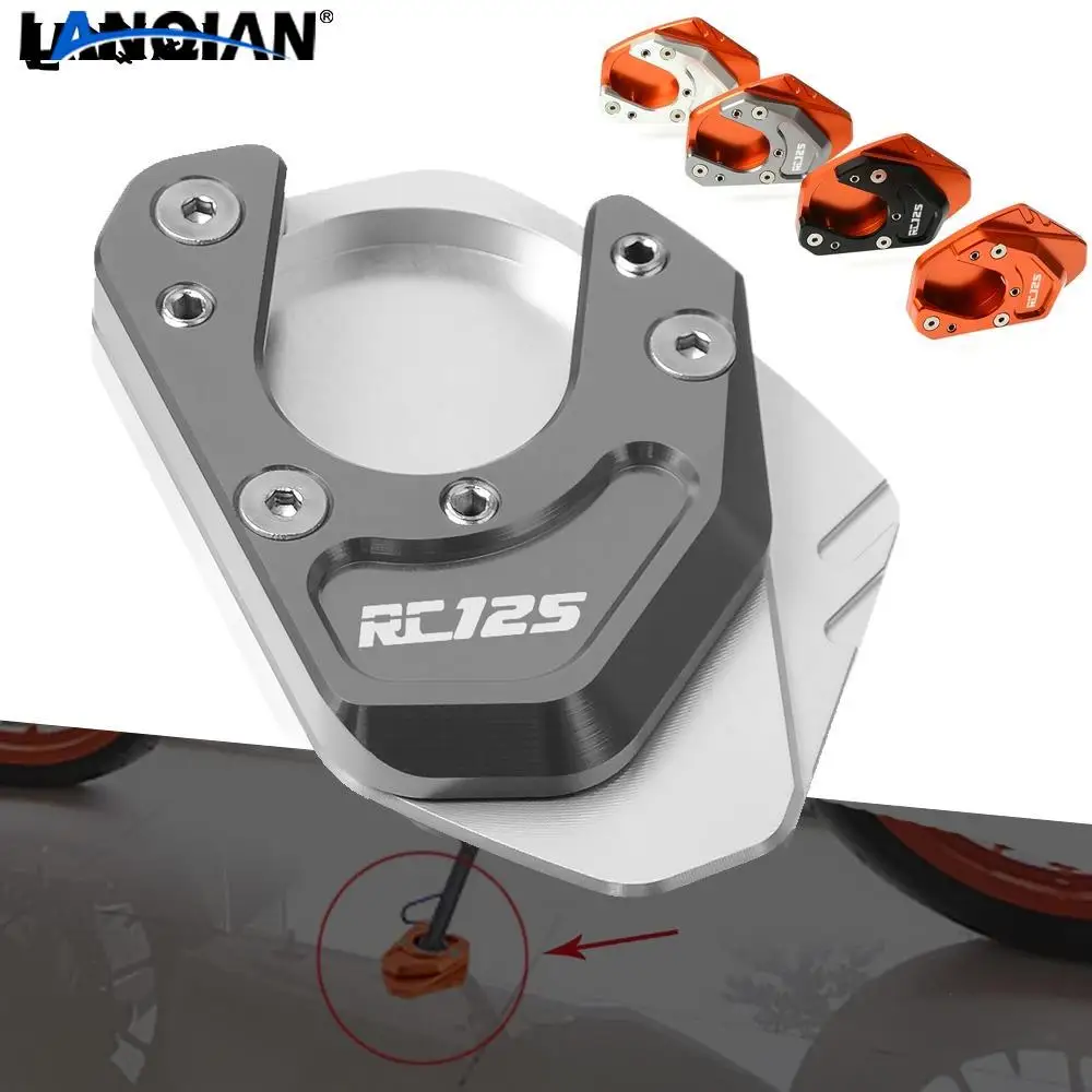 

Для RC 125 боковая Подставка пластина Kickstand увеличитель поддержки расширение RC 125 2014 2015 2016 2017 2018 аксессуары