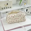 Cute Multifunctional Floral Pen Bag Student Cartoon Stationery Bag Large Capacity Pencil Case Stationery Organizer School Office 2
