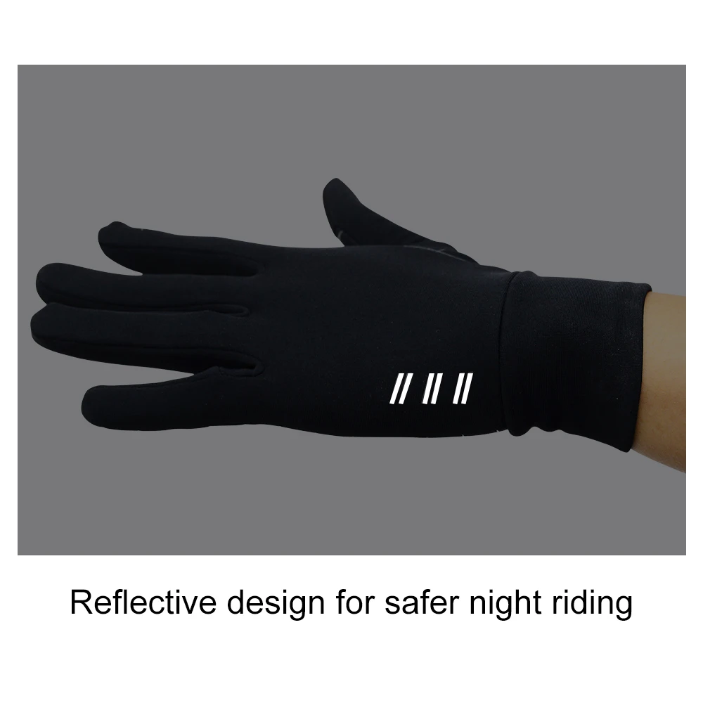 HISERWA Cycling Gloves Bicycle Touch Winter Thermal Fleece Full Motorcycle Gloves Bike Windproof Warm Cycling Bicycle Gloves 3