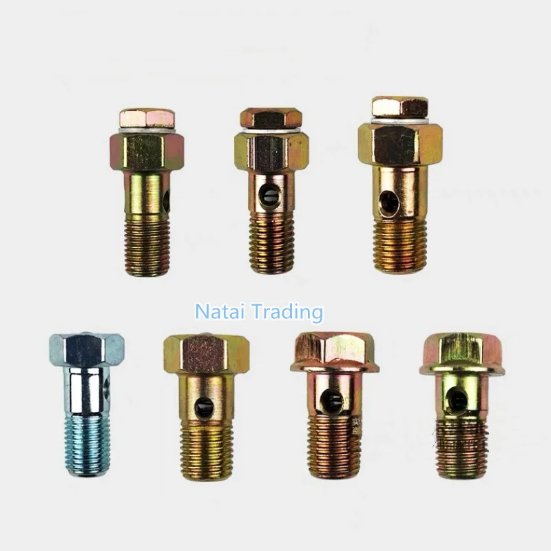 Diesel Unit Pump Oil Return Valve Screw 5pcs ball valve EUP M14 M12 Hollow Screw Filter Equal Pressure Relief Valve Steel Ball