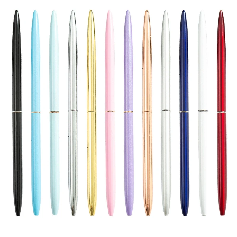 Exquisite Guest Sign-in Pen Business Signing Pen Metal Pen Refillable Ballpoint Pen for Restaurant Reception call bells metal service bell dinner desk bell reception bell ringing for kitchen restaurant bar hotel schools hospitals golden