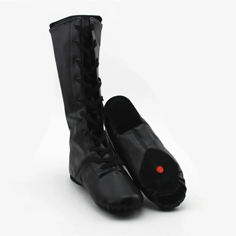 Free Shopping New PU Leather Long-barreled Belt High Modern Boots Jazz Dance Shoes 6
