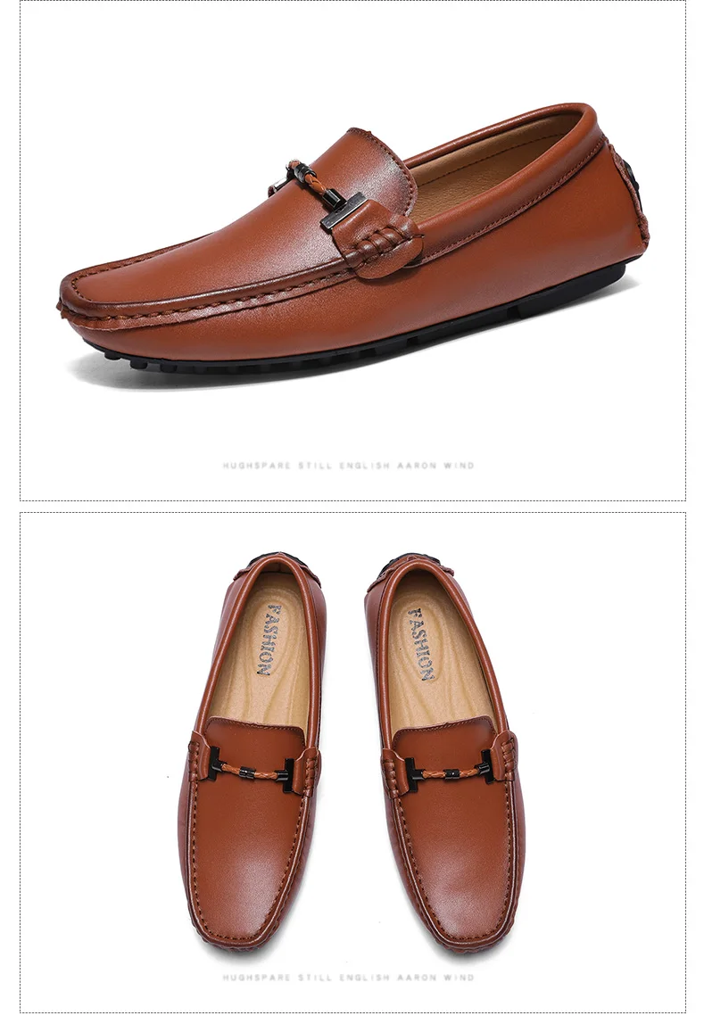 DEKABR Loafers Shoes Men Spring Clasicc Vintage Comfy Flat Moccasin Fashion Men Slip-on Boat Shoes For Men Casual Shoes