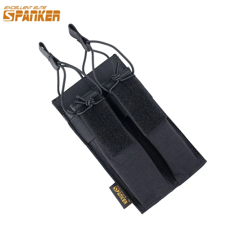 Eccellente Elite Spanker Tactical Double Magazine Pouch Rifle Molle Mag Bag Pouch Carrier Per Mp5 Mp7 Kriss Ump Magazine Pouch