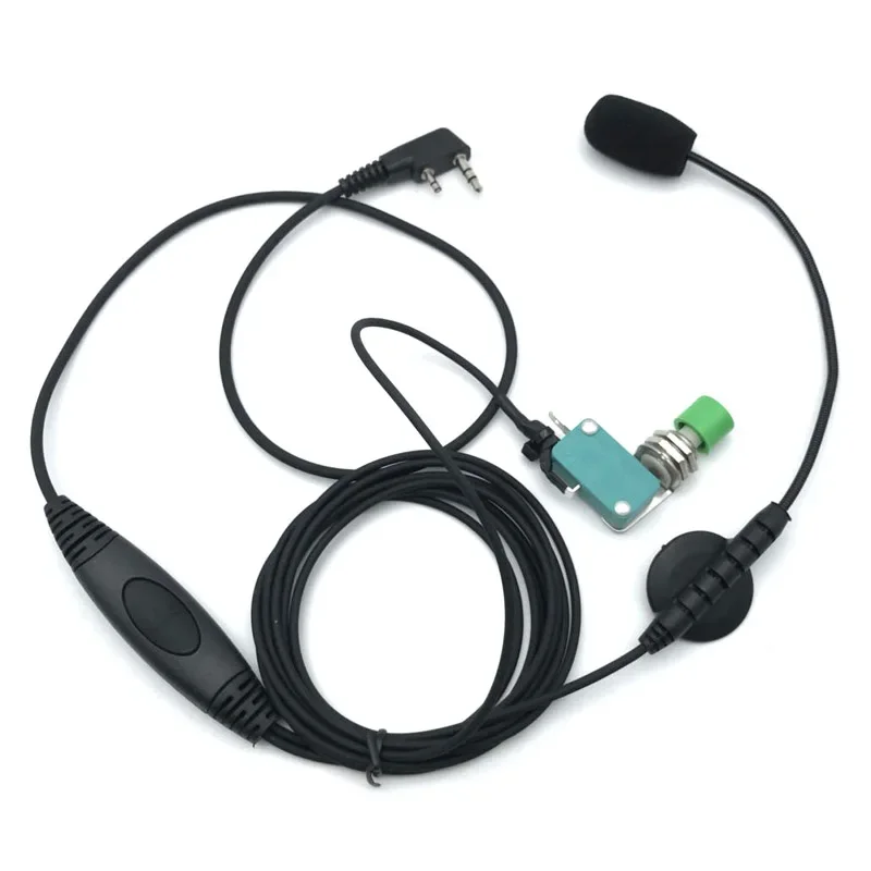 K Head Portable PTT Mic External Wired Microphone Use In Auto Car Truck Motorcycle for Baofeng Kenwood TYT Radio Walkie Talkie