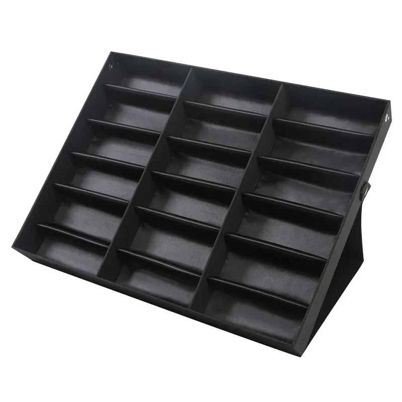 

18 Fashion Очков Ячеек 안경 Для Storage Eyeglass 정리 Holder Organizer Glasses Sunglasses Display Grids Box 수납 Органайзер Case