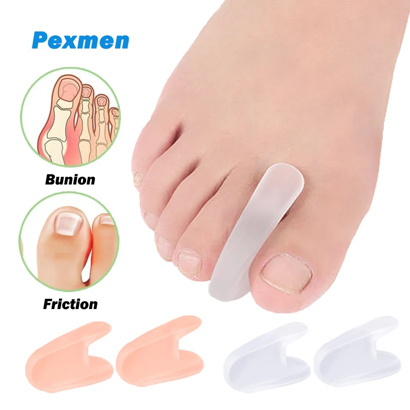 2Pcs Gel Toe Separators for Bunions Toe Straightener