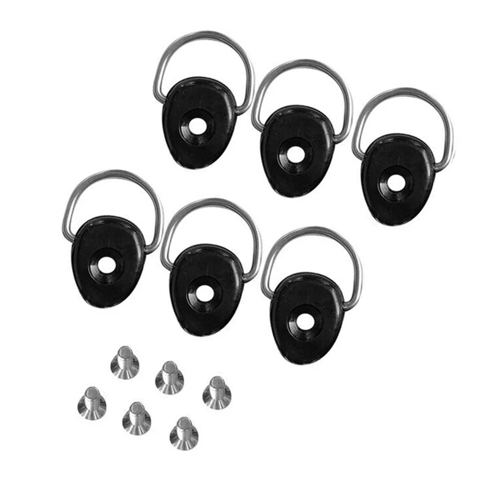 6x Kayak Paddle Sturdy and Heavy Duty Kayak Tie Down Loops 6 Pack Buckles with Stainless Steel Fittings and Screws