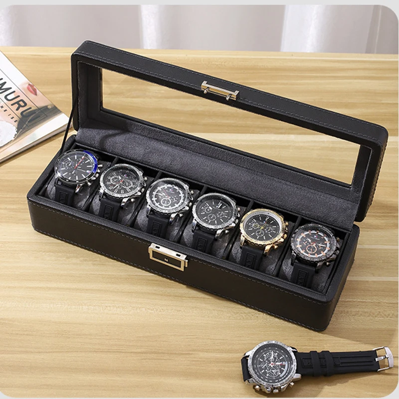 Porta Scatole Per Orologi Nuovo Espositore In Legno Organizer Red Top Gift Breitling Rolex Luxury Watch Box Luxury Brand Box 2 /3/ 6 Slot
