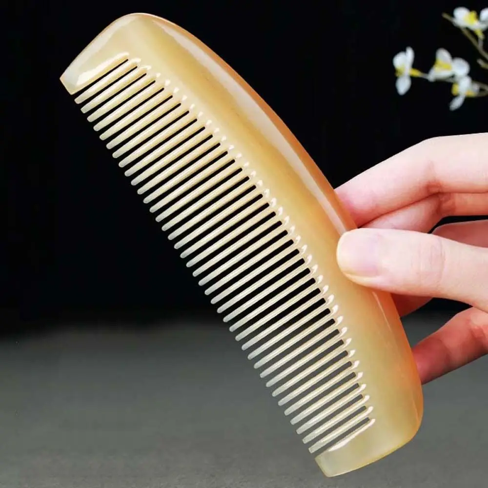 Hairdressing Anti Static Hair Styling Tool Hair Care Sheep Horn Comb Massage Comb GuaSha Comb Handle Hair Brush