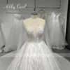 Ashley Carol Long Sleeve Wedding Dress Real photos 2023 Shining Beading Lace Up Invisible Neckline Wedding Gown Vestido De Novia 3