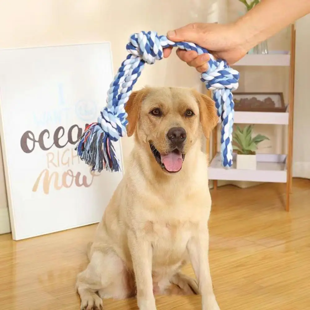 

Bite-resistant Dog Toy Dog Cotton Rope Toy for Bite-resistant Teeth Anxiety Relief Soft Fabric Pet Toy for Training Tug for Dogs