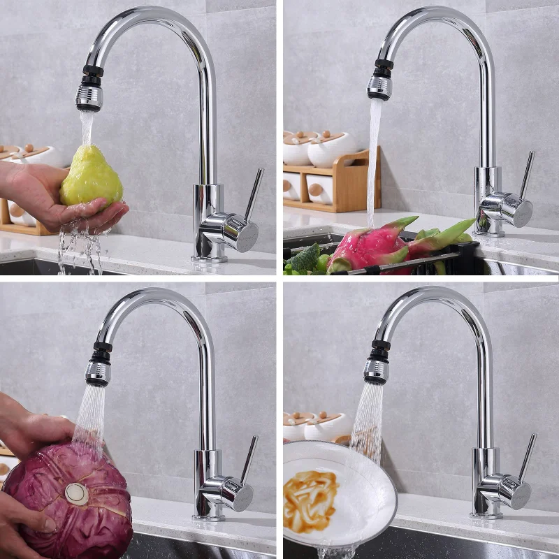 

360 Degree Rotating Faucet Aerator Faucet Booster Device Sprayer Aerator Pressurized Faucet Filter Kitchen Accessories