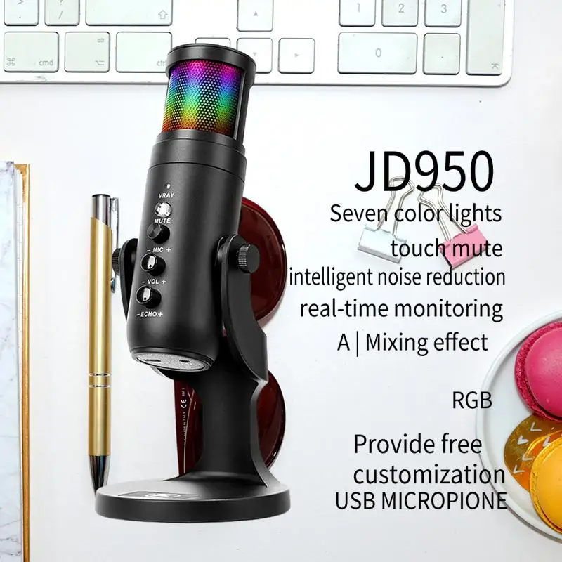 

Ultimate USB Capacitor Microphone for Live Streaming, KTV Recording, and PS4 Gaming - Unleash Your Voice with Unmatched Clarity