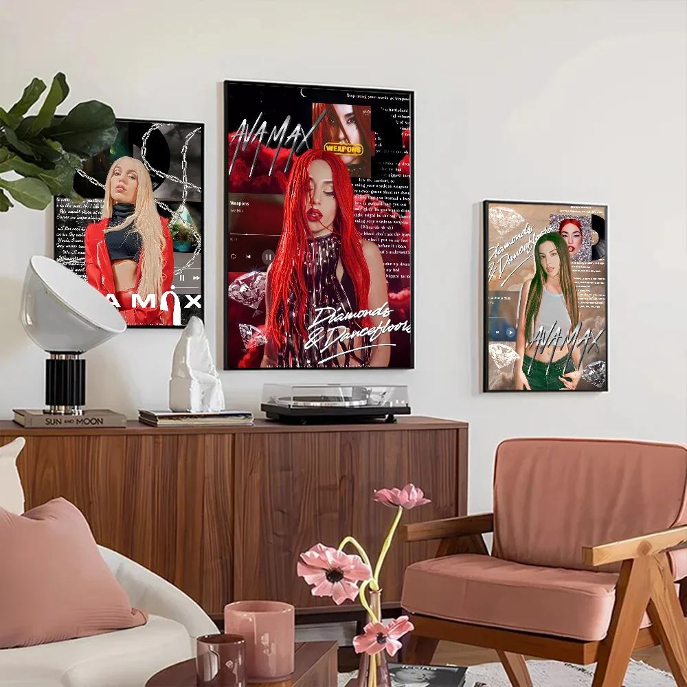 Singer Ava Max Poster Prints and Posters HD Quality Poster Wall Art Painting Study Home Decor