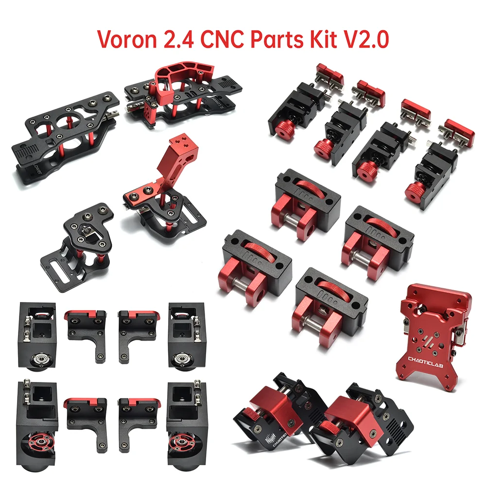 VORON 2.4 CNC Parts Kit V2.0 Hardware Upgrade High Speed Higher Strength with Z AB Drive Tool free Tension XYZ joint 3D Printer