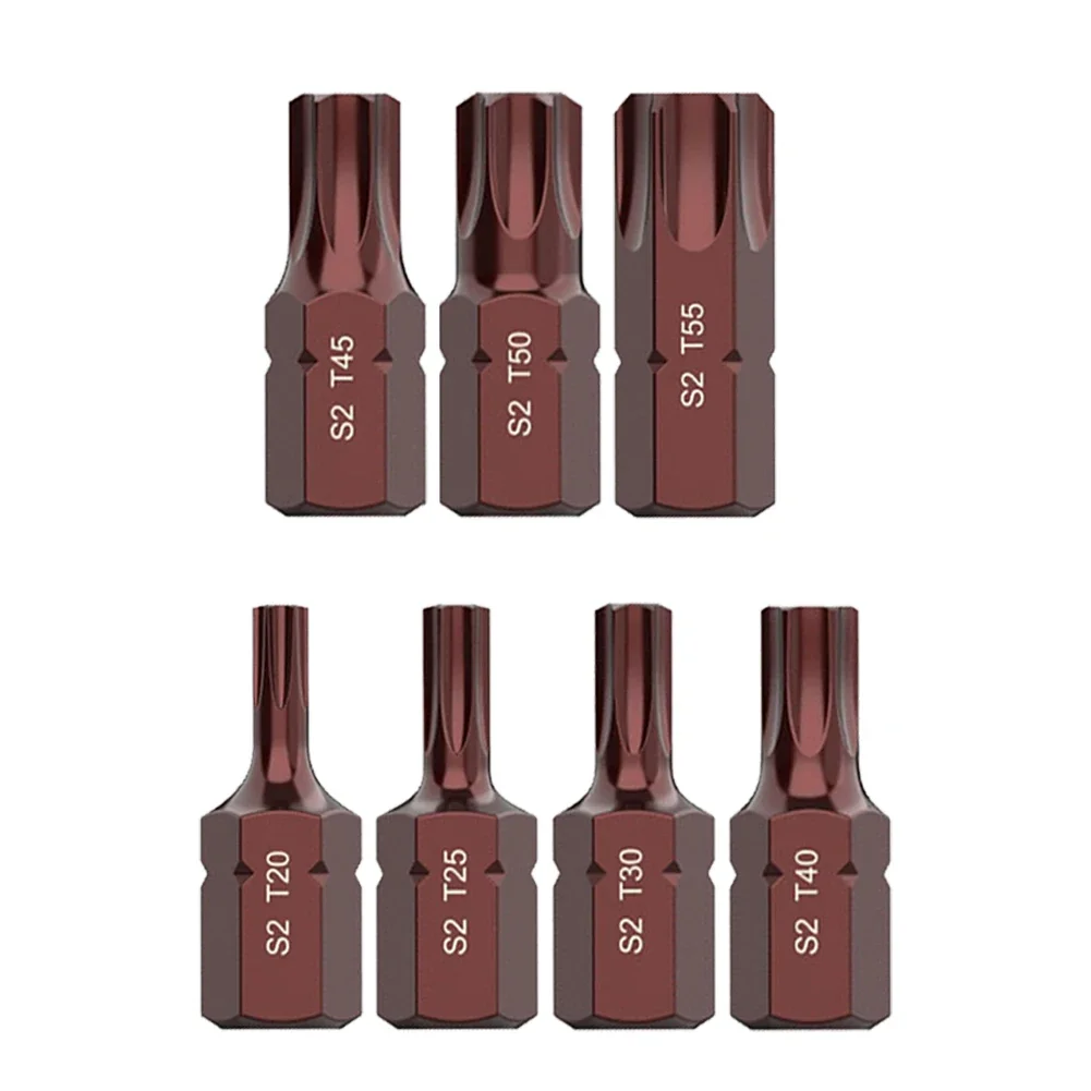 

Durable Screwdriver Bits Hand Tools MagneticT20/25/30/40/45/50/55 Screwdriver Bits Security High Hardness Wear-resistant