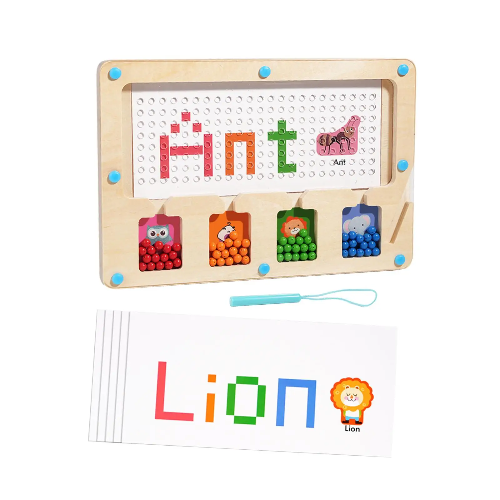 

Magnetic Color Number Maze Math Enlightenment Wooden Montessori Toys Counting Matching Game for Boys Girls 3 4 5 Years Old Kids