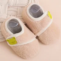 Autumn Winter Baby Floor Shoes Toddler Plush Walking Shoe Indoor Soft Sole Prewalker Cute Kid Home Slippers Comfort Casual Shoes 4