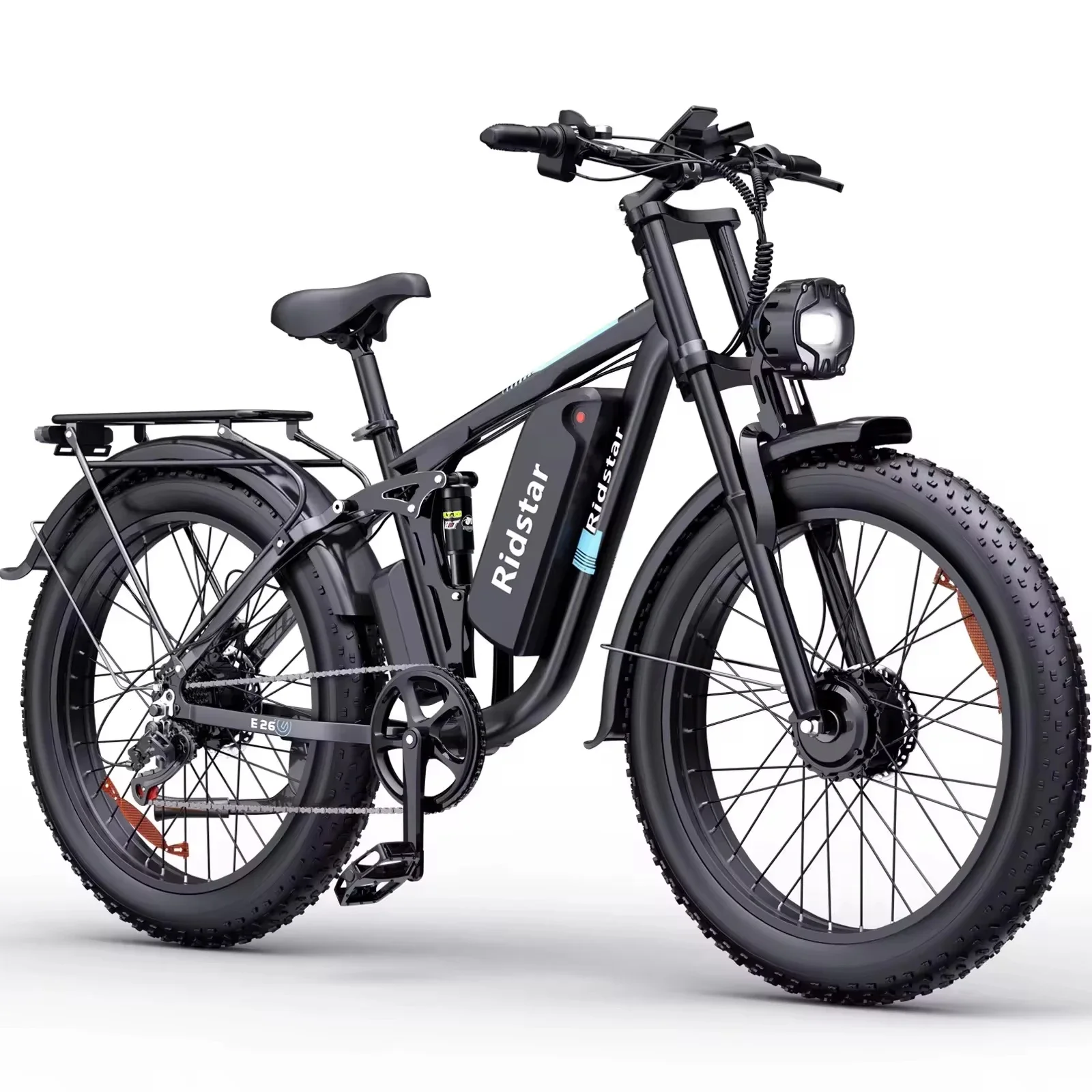 Ridstar E26 Pro 2000W 48V 23AH off-road mountain city aluminum alloy electric bicycle Factory direct