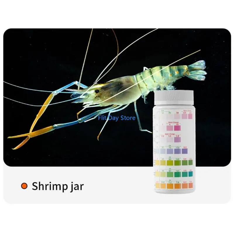 초보자 수족관 테스트 스트립을 위한 F92C 100Pcs 수족관 물 테스트 스트립