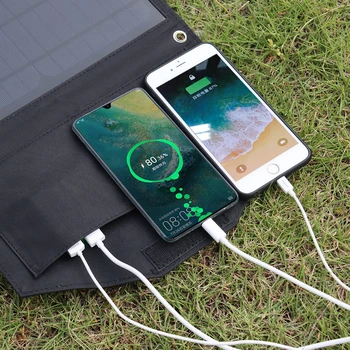 40w foldable solar panel 5v usb portable solar mobile phone charger power bank camping hiking backpack outdoor DHL 2