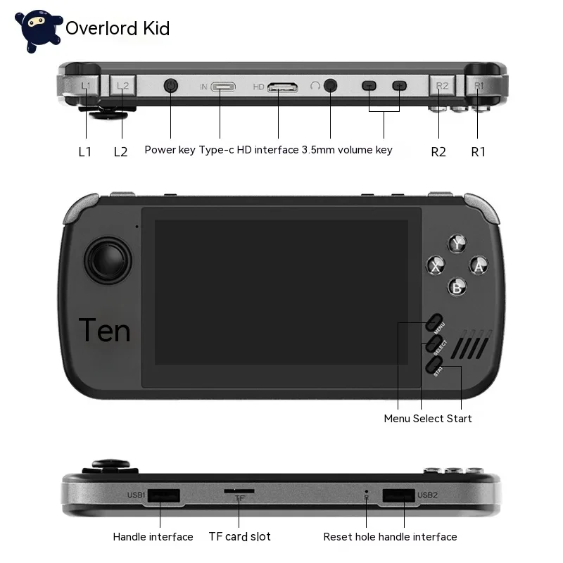 POWKIDDY X39  ε ڽ ޴  ܼ Ʈ , 4.3 ġ IPS ȭ ȭ  Ʈѷ,  