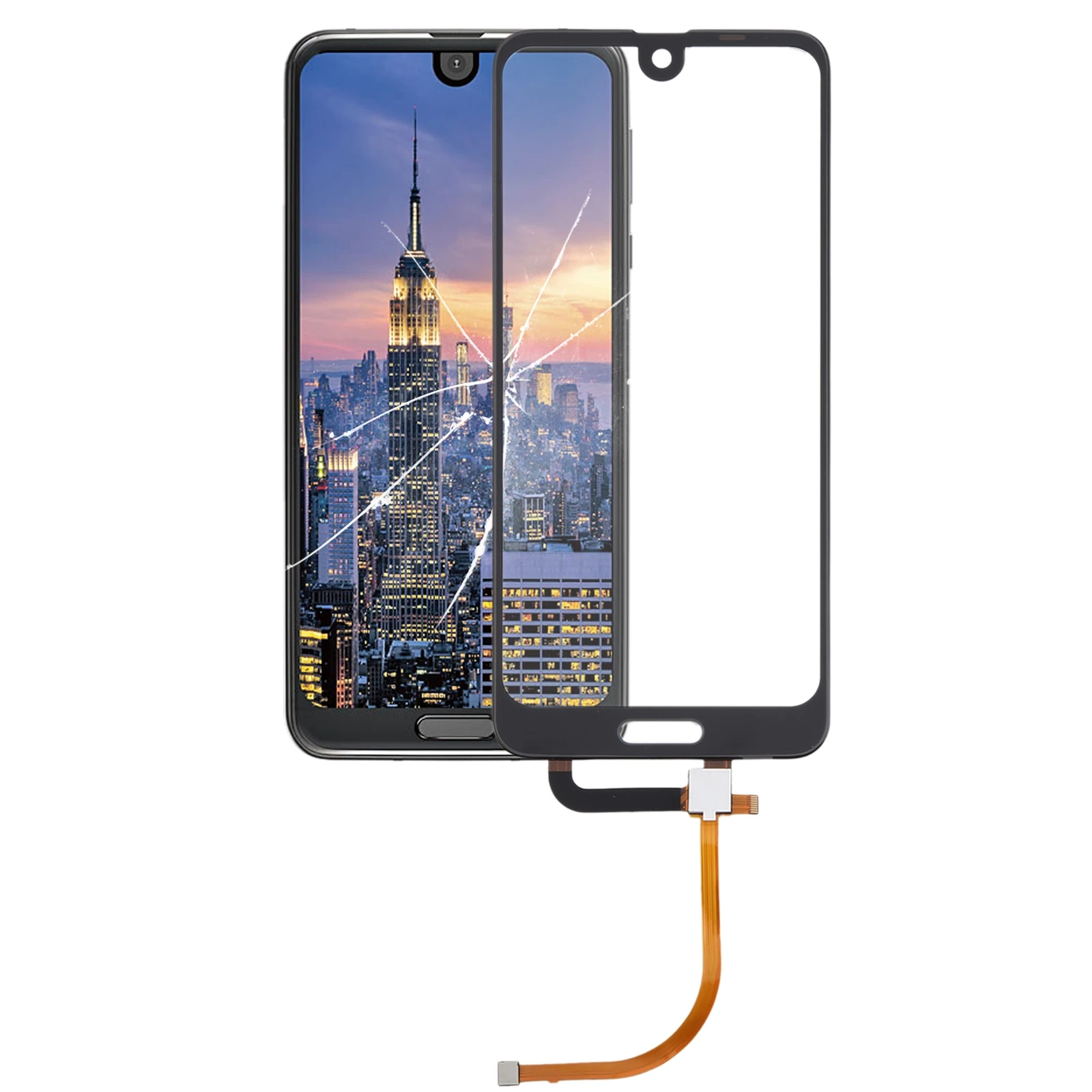 Premium Black Touch Panel Replacement for Smartphone Display Repair