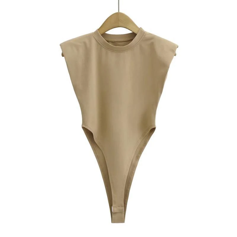 tops women Summer one-pieces bodycon bodysuit shoulder bodysuit - Picture 28 of 36