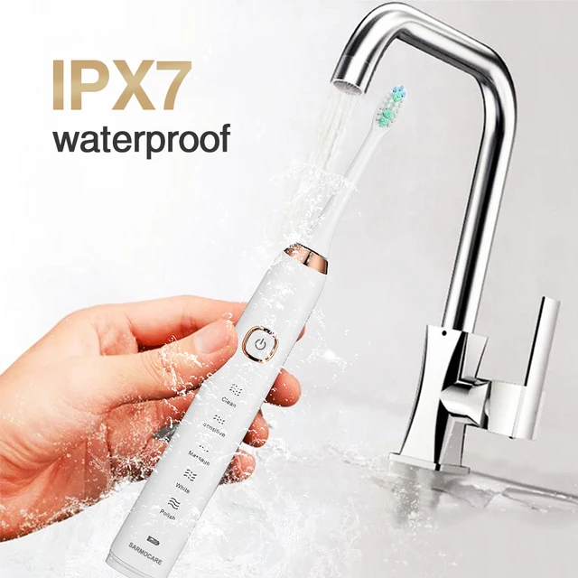 Electric Rotating Toothbrush Deep Clean Whitening Teeth for Adult Ultrasonic Toothbrush with 8pcs Refill Replacement Heads 6