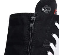 Boots Women Sneakers Canvas Casual High Top Shoes Long Boot Lace-Up Zipper Comfortable Flat Boot Sneakers Tenis Feminino - Image 4