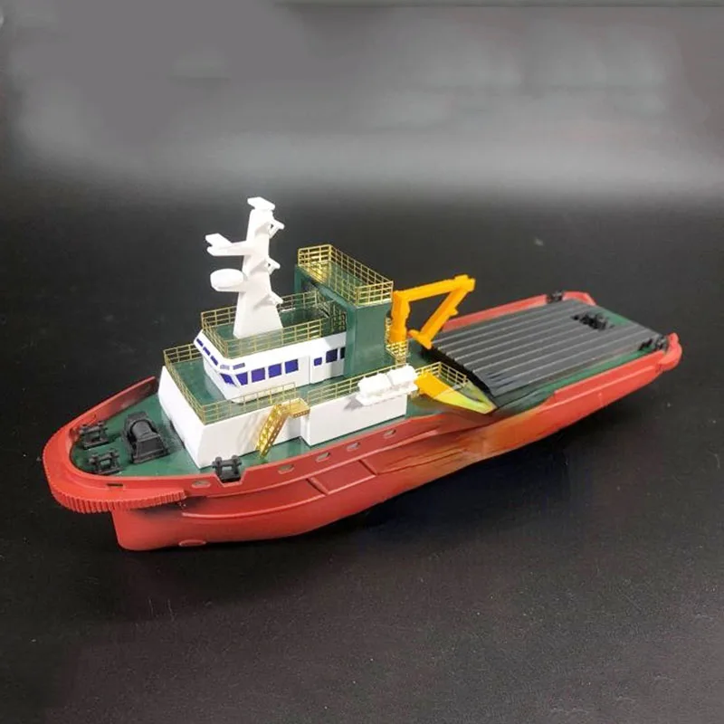 1/200 Remote Control Model Boat Length 235mm Ocean-going Work Boat Tugboat Kit with Shafting Motor PE hot toys