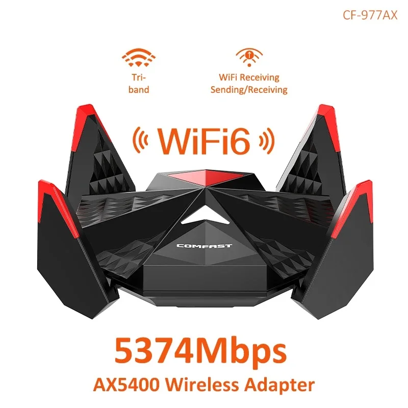

Гигабитный Wi-Fi адаптер AX5400 WiFi6 E-sports, 5374 Мбит/с, высокоскоростная Беспроводная сетевая карта USB 2,4/5,8/6 ГГц, Wi-Fi приемник Win10/11