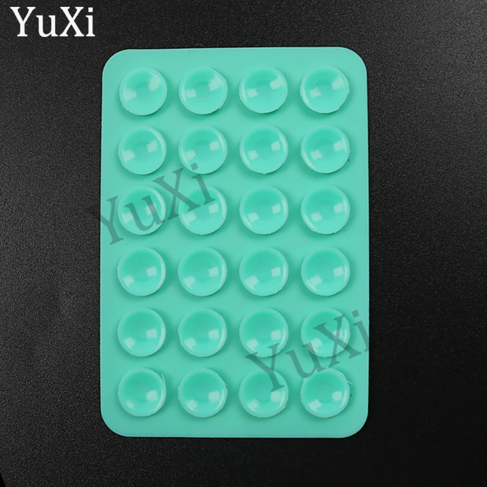 Suction Cup Silicone Phone Stand - Anti-Slip Rubber Pad Pack