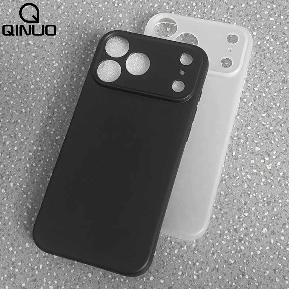 Sleek Frosted Clear Shockproof TPU Phone Case with Matte Finish