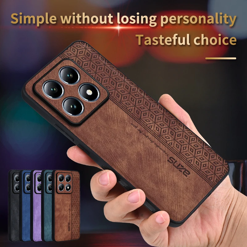 Premium Business Style Leather Phone Case - Shockproof Protective Cover