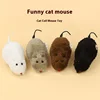 Fun and Interactive Plush Wind-Up Mouse Toy for Cats Dogs and Kids Mechanical Moving Animal Toy for Playtime and Pranks