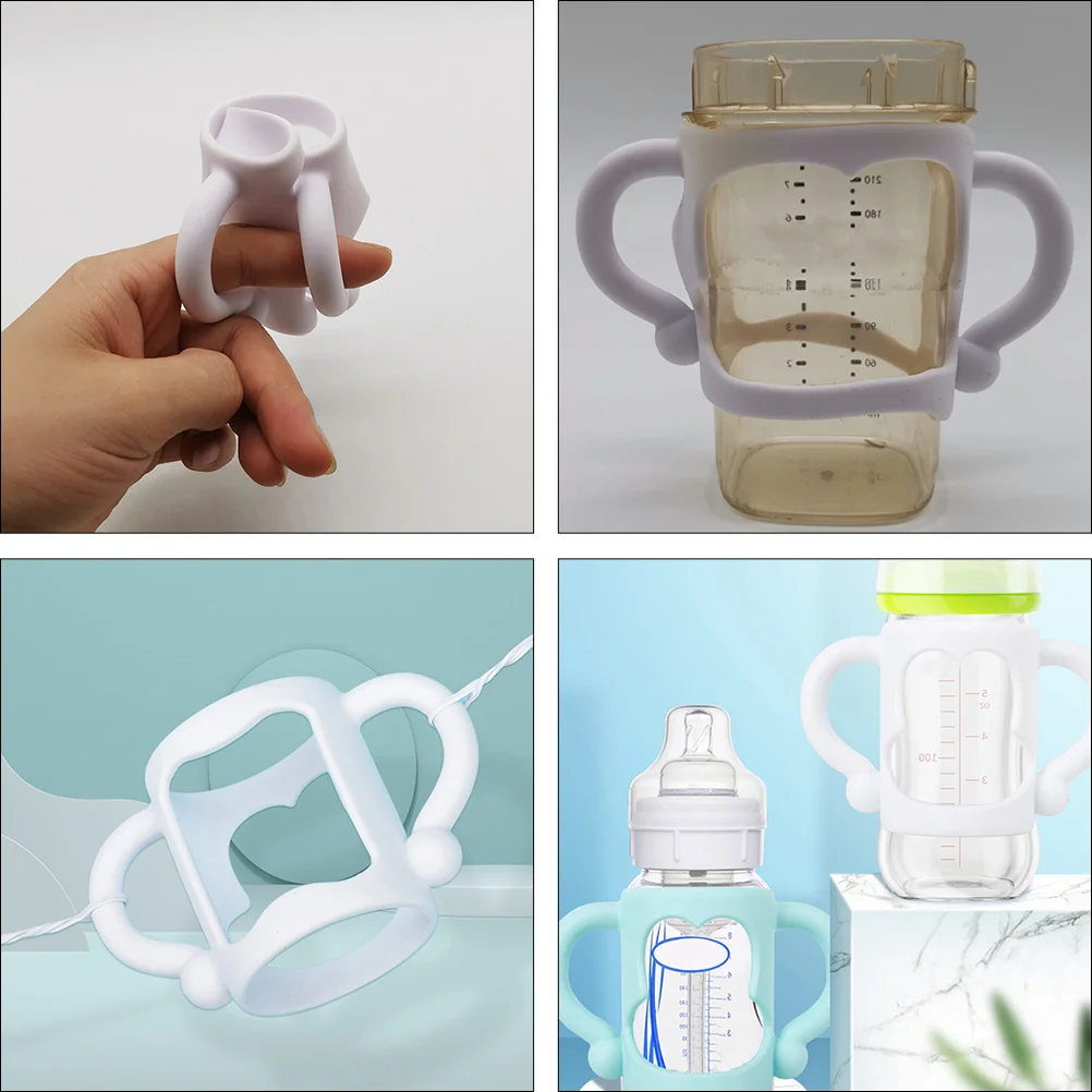2 Pcs Bottle Handle Feeder Baby Handles Non-slip Accessory Feeding Milk Bottles