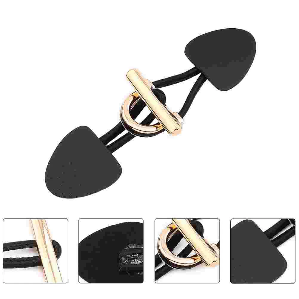 

Metal Horn Buckle Clothing Toggle Button Vintage Decor Pu Accessories Coat Buttons Man Duffle Bag for Men