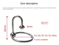 Männliches Geschlecht Verzögerung Eichel Ring Metall Perle Penis Ringe Stimulator Reizung Harnröhre dilatatoren Penis Ring Penis Plug Sexspielzeug für Männer 18 6