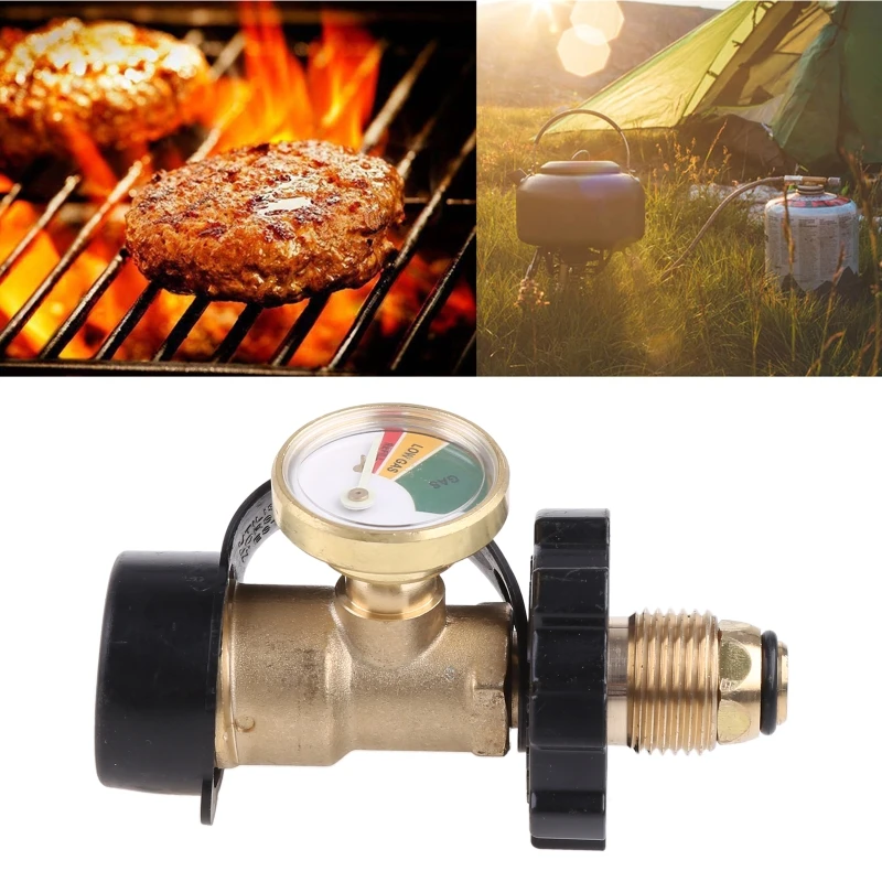 

Brass Propane for Tank Gauge Meter Gas Level Leak Detector BBQ