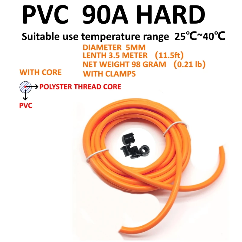 NEVERTOOLATE 5.3mm diameter PVC cord cotton core 3.5m rope Spare part jump skipping replacement diy backup