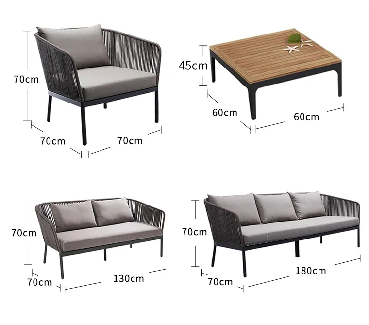 BFP Home Table Chair Set Furniture Rattan Garden Chair Coffee Shop Garden Outdoor Patio Furniture Rattan