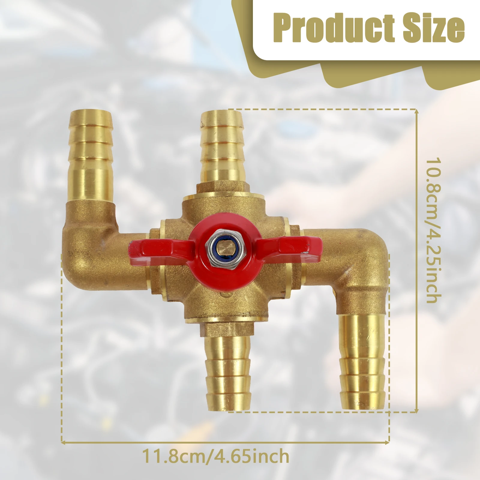 Heater Control Valve with Brass Body Plated Shank Robust Heater Control Valve Multifunctional Manually Controlled