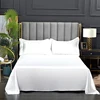 Bonenjoy 1 pc Bed Sheet for Summer Ice Cool Fabric Top Sheets Satin Smooth Flat Bed Sheet for Double Bedding (no pillowcase) 4