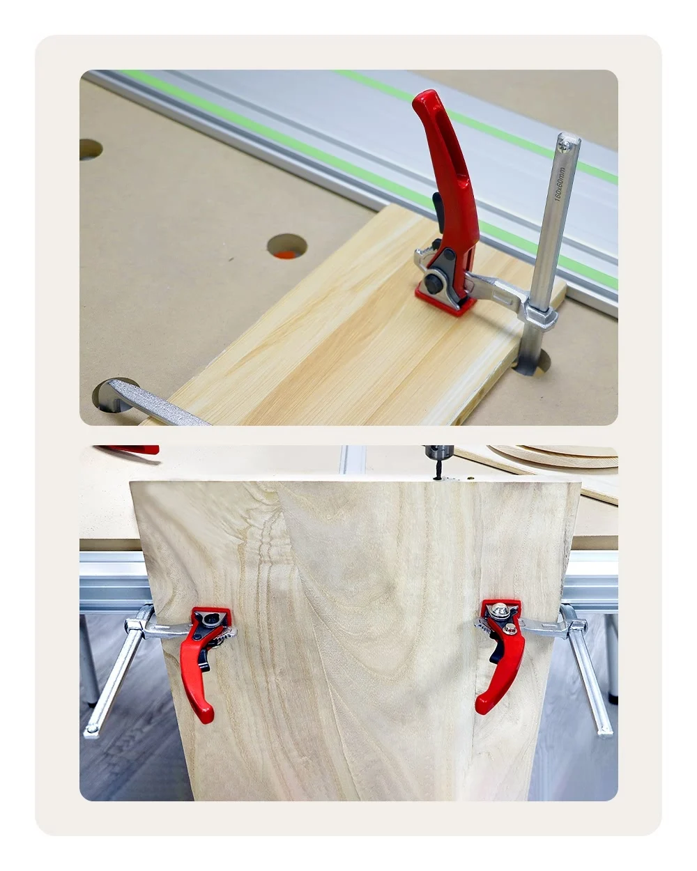 2 X MORSETTO Guida Seghetto Binario Cricchetto Rapido In - Foto 9