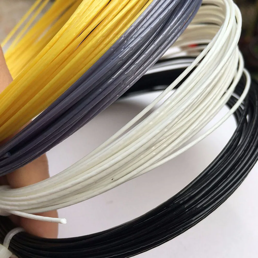 더블 리브드 테니스 스트링, Alu Power Co-폴리에스터 모노파이버 스트링 라인, 테니스 라켓 교체, 12m, 17g/1.25mm