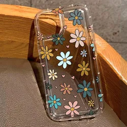 Floral Heart Pattern Soft Clear Phone Case Cover - S25 Plus (T8591)