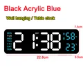 Black Acrylic Blue