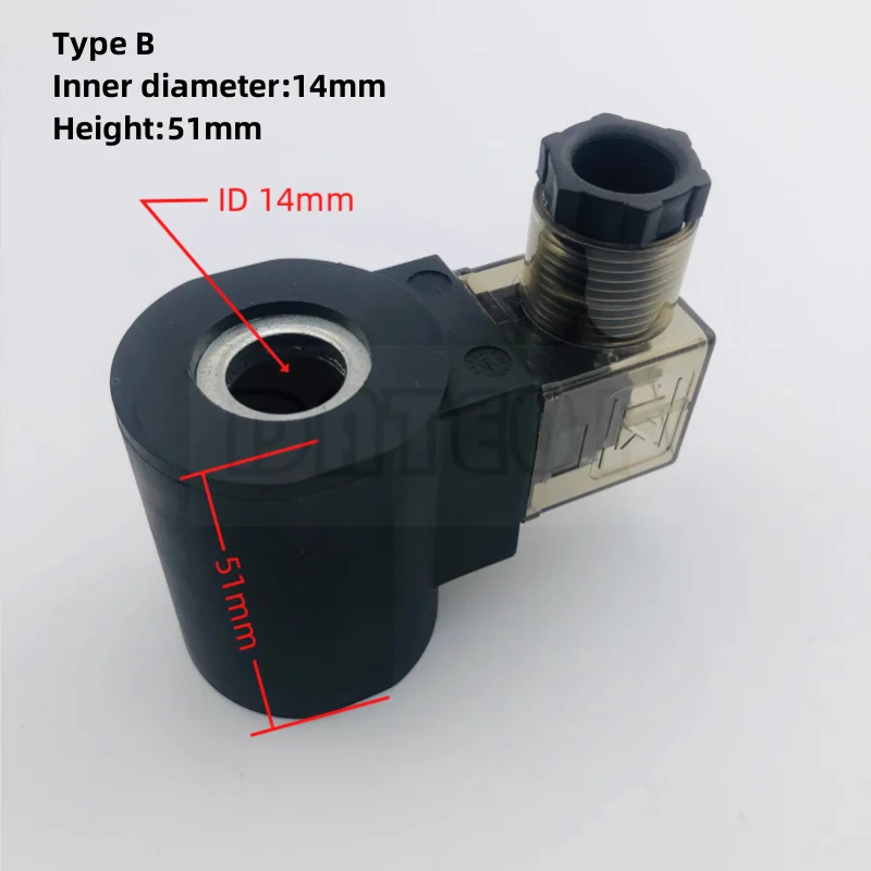 Électrovanne Hydraulique à Cartouche - DTSC-153, 14mm Intérieur, 51mm Hauteur, AC220V/DC24V/12V